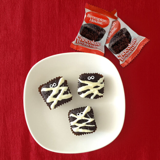 Spooky boo brownie